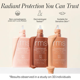 RMS Beauty SuperNatural Radiance Serum SPF 30 with natural background