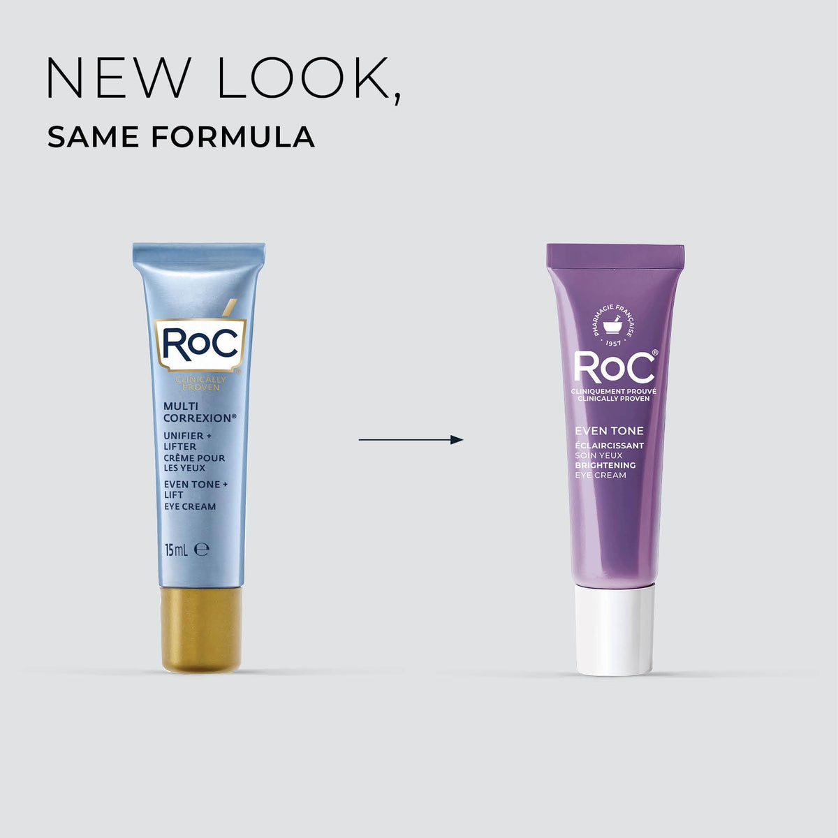 RoC Brightening 5 in 1 Eye Cream jar with lid