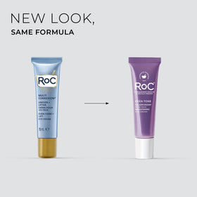 RoC Brightening 5 in 1 Eye Cream jar with lid