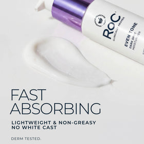 RoC Niacinamide Daily Face Moisturizer SPF 30 on a bathroom counter