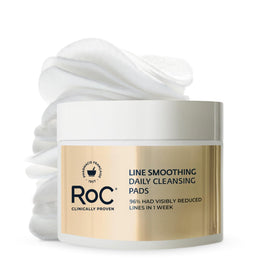 RoC Resurfacing Disks exfoliating makeup remover pads front view