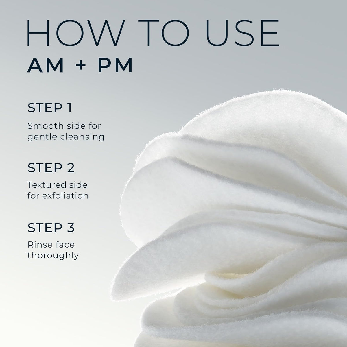 RoC Resurfacing Disks smooth side for gentle cleansing