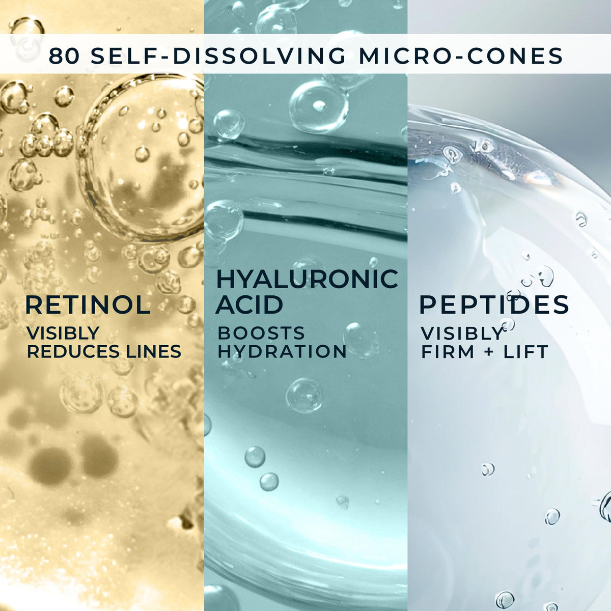 RoC Retinol Correxion Forehead Wrinkle Patches on a clean surface