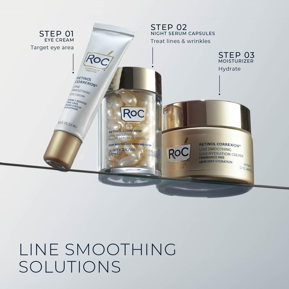 RoC Retinol Correxion Night Serum Capsules lifestyle scene