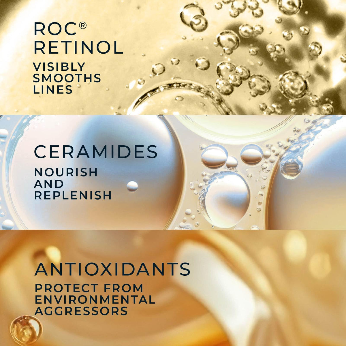 RoC Retinol Correxion Night Serum Capsules open showing contents