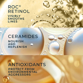 RoC Retinol Correxion Night Serum Capsules open showing contents