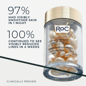 RoC Retinol Correxion Night Serum Capsules opened view