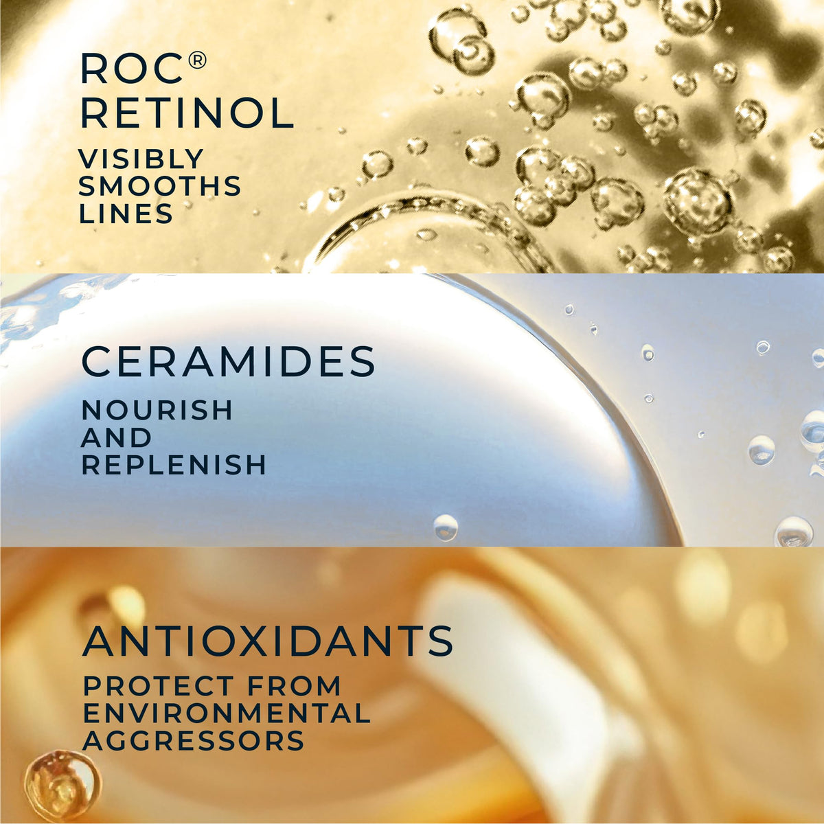 RoC Retinol Correxion Night Serum Capsules with a moisturiser