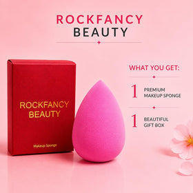 RockFancy Beauty Makeup Sponge wet and dry usage demonstration