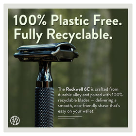ROCKWELL RAZORS 6C Safety Razor with eco-friendly packaging