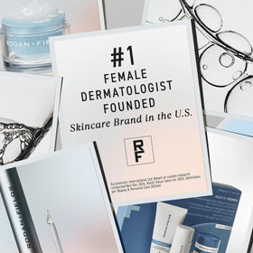 RODAN + FIELDS Lash support Serum in a beauty routine setup