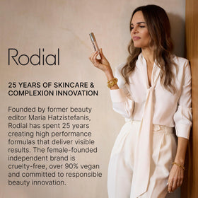Rodial Soft Focus Glow support Drops back view with ingredient list