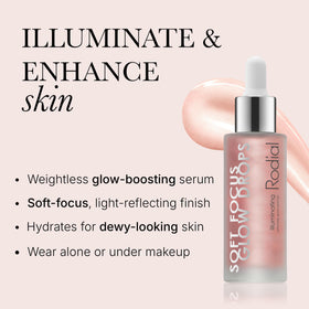 Rodial Soft Focus Glow support Drops bottle with a dropper
