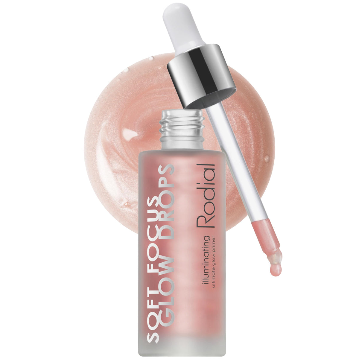 Rodial Soft Focus Glow support Drops front view with packaging