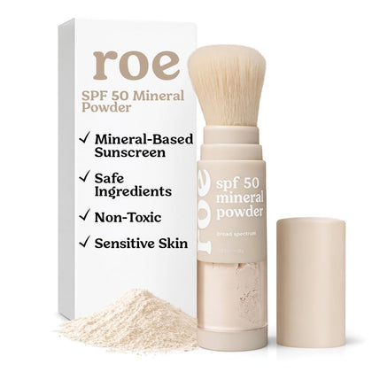 Roe Wellness SPF 50 Powder Sunscreen front view