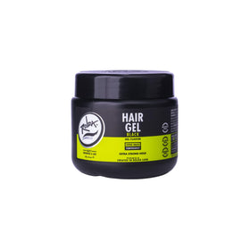 Rolda Black Hair Gel front view with packaging