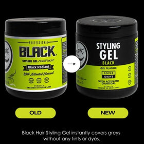 Rolda Black Styling Hair Gel 35.2oz showing texture