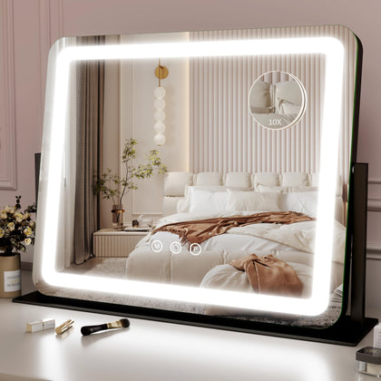 ROLOVE 22x17 Inch Lighted Vanity Mirror front view