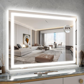 ROLOVE 31-inch x 22-inch large lighted vanity mirror front view