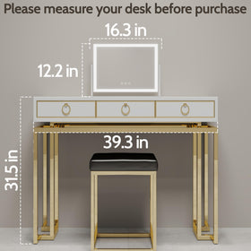 ROLOVE Lighted Makeup Mirror elegant design in a gift-ready box