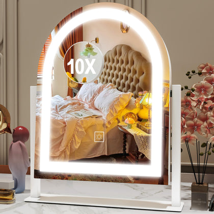 ROLOVE Lighted Makeup Mirror front view with 3-color dimming