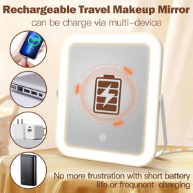 ROLOVE Travel Makeup Mirror in a handbag for travel