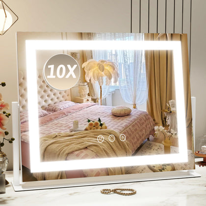ROLOVE Vanity Mirror 22x18 front view with lights