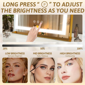 ROLOVE Vanity Mirror 360-degree rotation feature demonstration