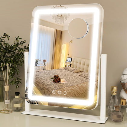 ROLOVE Vanity Mirror front view with lights