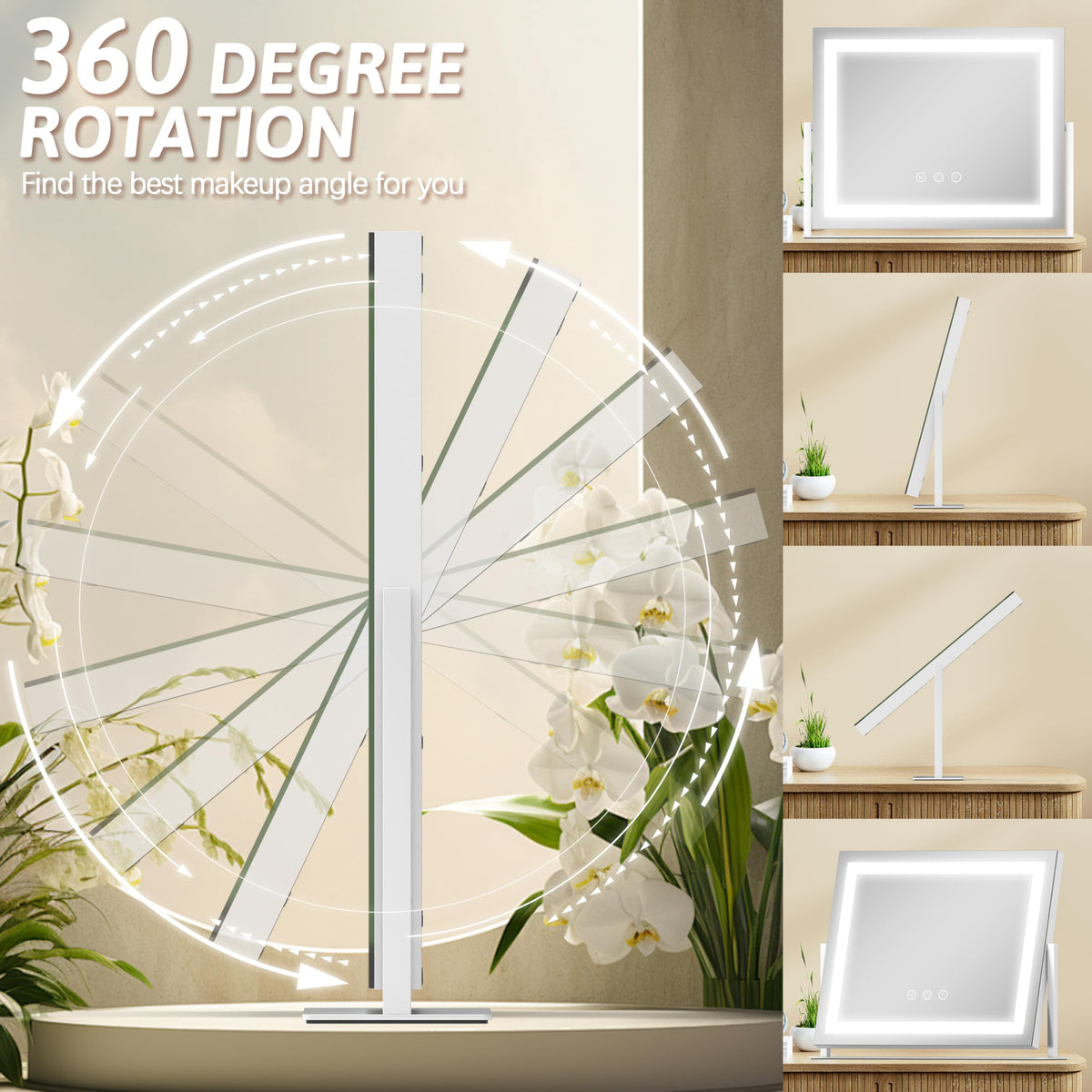 ROLOVE Vanity Mirror packaging display
