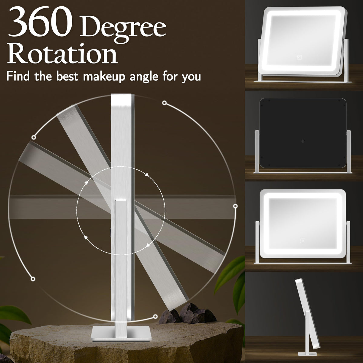 ROLOVE Vanity Mirror stylish design in a bedroom