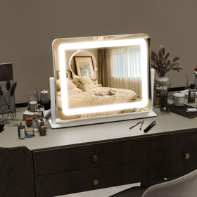 ROLOVE Vanity Mirror with 10X magnification close-up