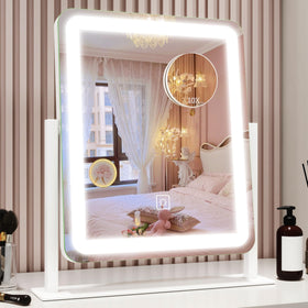 ROLOVE Vanity Mirror with Lights front view showing full face
