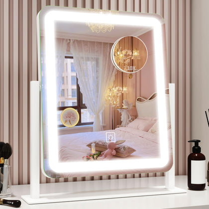 ROLOVE Vanity Mirror with Lights front view showing full face