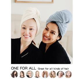 ROLSHOL hair towel on a bathroom counter