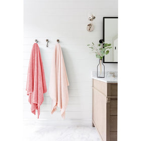ROLSHOL Microfiber Hair Towel Wraps in a bathroom setting