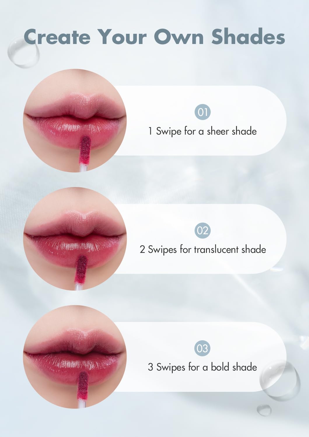 rom&nd DEWY·FUL WATER TINT Salty Peach lifestyle scene