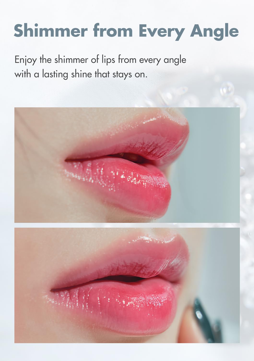 rom&nd Dewyful Water Tint 07 Cherry Way on lips