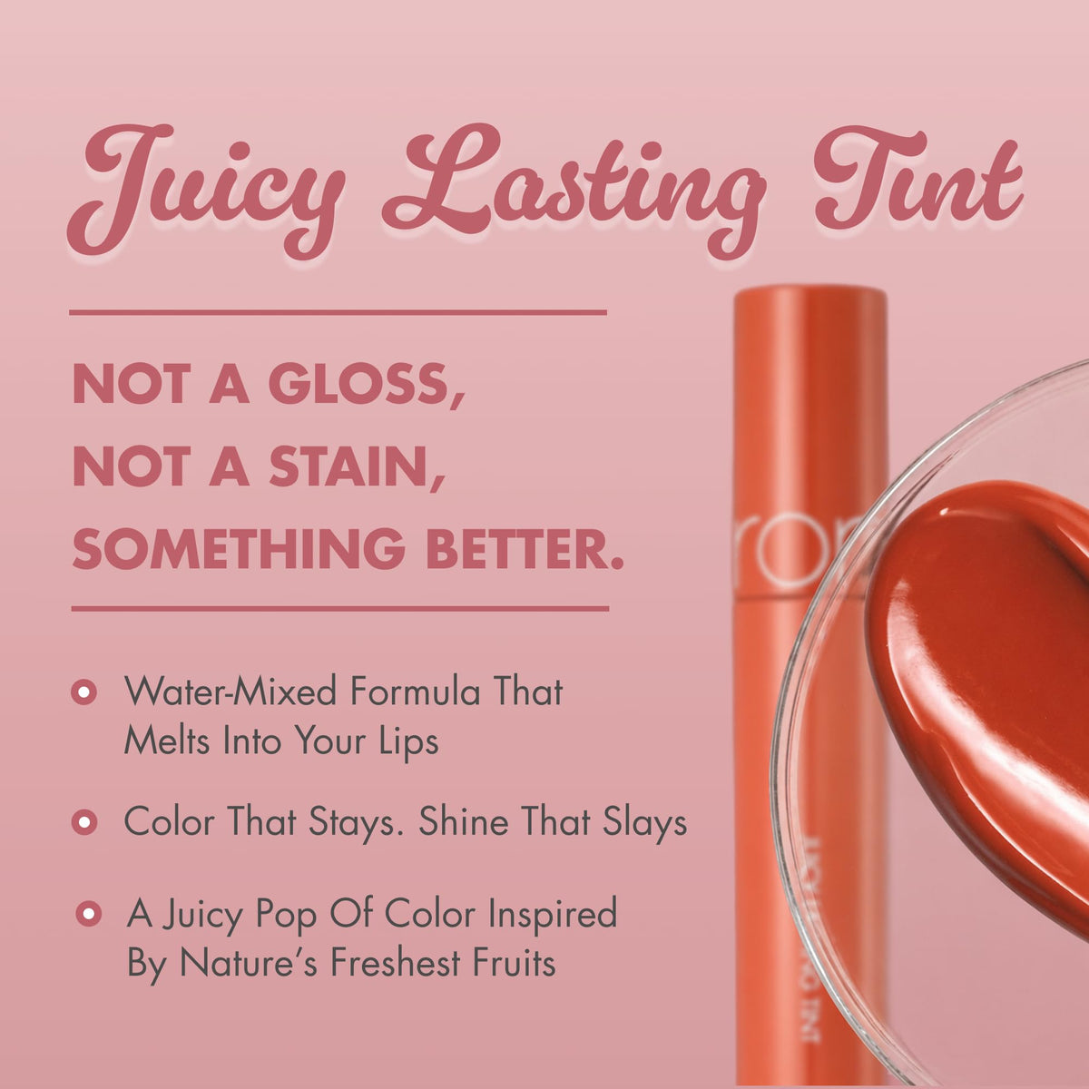 rom&nd JUICY LASTING TINT #08 Apple Brown packaging