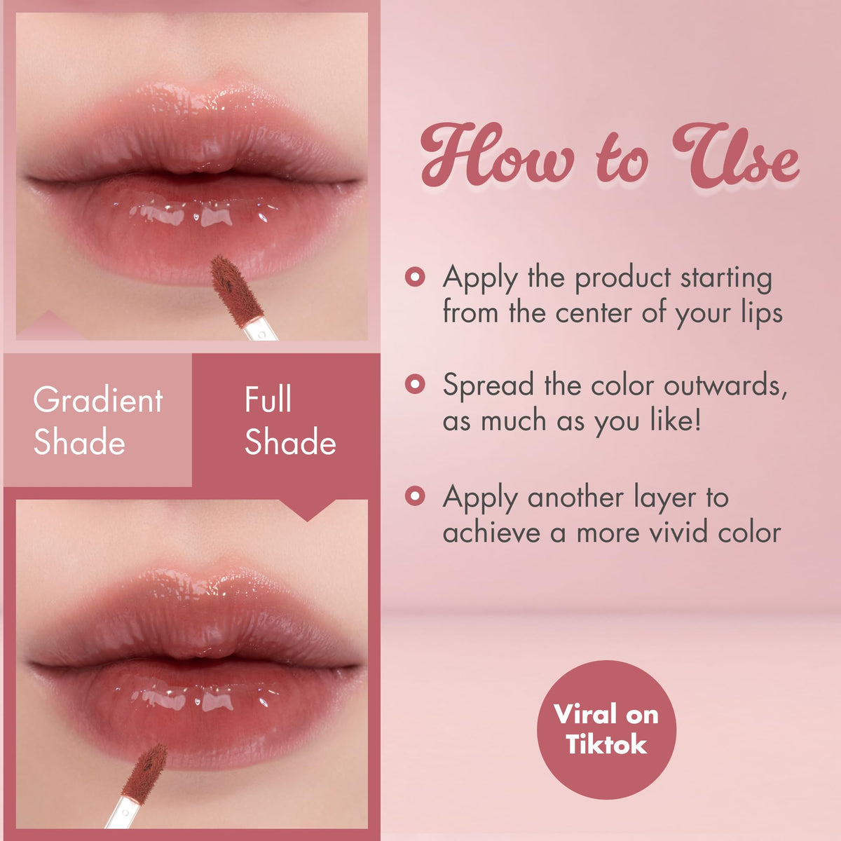 rom&nd Juicy Lasting Tint Dark Coconut on lips