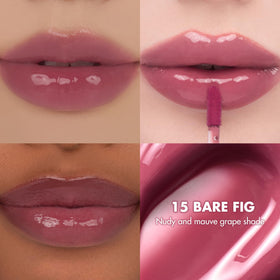 rom&nd The Juicy Lasting Tint 15 Bare Fig applicator close-up