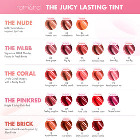 rom&nd The Juicy Lasting Tint Eat Dotori on model's lips