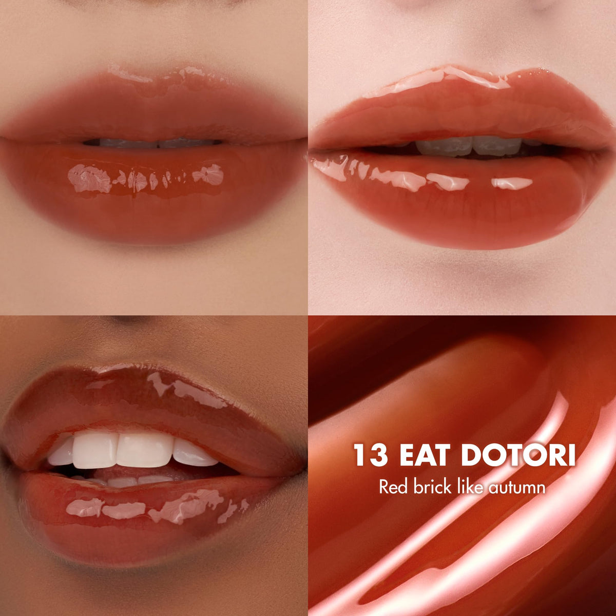 rom&nd The Juicy Lasting Tint Eat Dotori swatch on skin