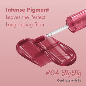 rom&nd The Juicy Lasting Tint Fig Fig Rosy Plum applicator close-up