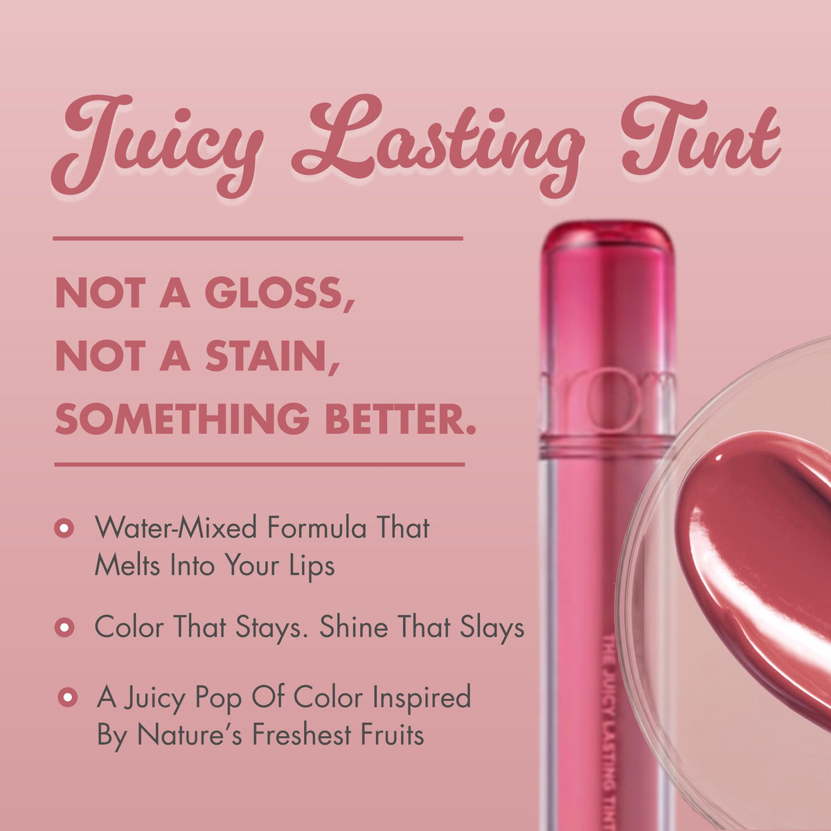 rom&nd The Juicy Lasting Tint Fig Fig Rosy Plum packaging