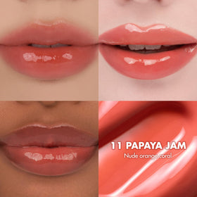 rom&nd The Juicy Lasting Tint Papaya Jam applicator close-up