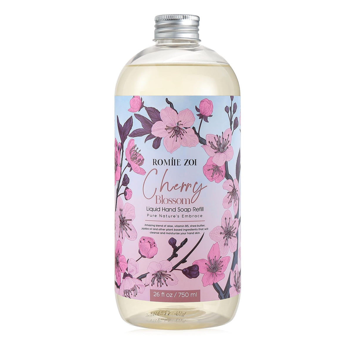 ROMIIE ZOI Cherry Blossom Hand Soap Refill front view 750 ML