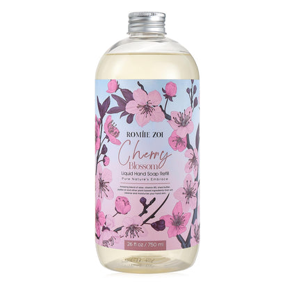 ROMIIE ZOI Cherry Blossom Hand Soap Refill front view 750 ML