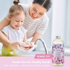 ROMIIE ZOI Cherry Blossom Hand Soap Refill Set with essential oils