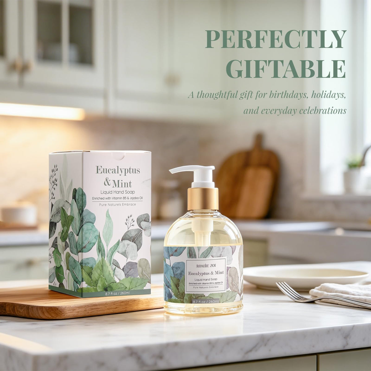 ROMIIE ZOI gift box packaging for hand soap